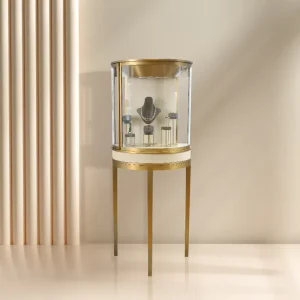 Customizable 360 rotated jewelry cabinet jewelry showcase display vitrine