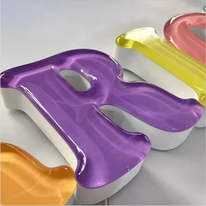 Customizable 3D Illuminated LED Fonts Waterproof Stainless Steel Wall mounted Remote Control IP65 Rated Electronic Signage