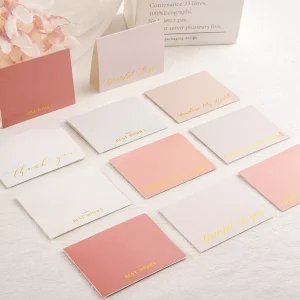 Customizable Art Paper Greeting Cards Digital Printing Hot Stamping Embossed Guangdong Made Birthday Qixi Festival Valentine’s