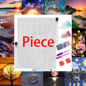 Customizable Big Size 5D Diamond Painting Kits for Adults DIY Scenery Wall Art