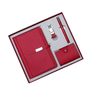 Customizable Business Gift Box Set with Silk-Screen Printed Notebook, Pen and Card Holder