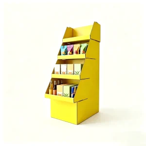 Customizable Cardboard Beverage Display Shelf Ready Stand Convenience Store Beverage Section Bulk OEM FSC Recyclable