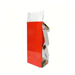 Customizable Cardboard Beverage Display Stand Multi Slot POS Retail Supermarket Grocery Drink Merchandising Shelf Ready FSDU