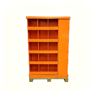 Customizable Cardboard Floor Display Stand FSC Multi Shelf Cubby POS Supermarket Beauty Cosmetic Merchandising FSDU
