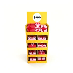 Customizable Cardboard Gift Box Display Shelf Ready Stand Department Store Gift Counter OEM ODM FSC Recyclable