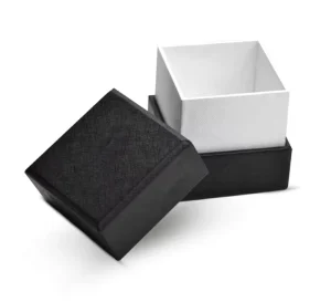 Customizable Cardboard Gift Packaging Box Two Piece Lid and Base with Logo Matt Lamination and Embossing Features