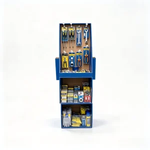 Customizable Cardboard Hardware Display Shelf Ready Stand Hardware Store Retail Merchandiser Bulk OEM FSC Recyclable