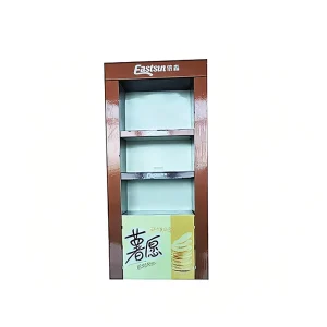 Customizable Cardboard Snack Display Stand Multi Shelf POS Supermarket Chip Crisp Merchandising FSDU