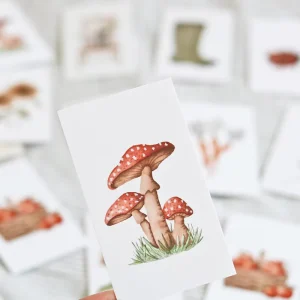 Customizable Cartoon Painting Patterns Poster Factory-Designed Offset Paper with Healing Dialogue Affirmation Cards
