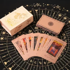 Customizable Color Printed Gold Foil Full for Tarot Cards Game Beginner Friendly Family Party Game Durable Board