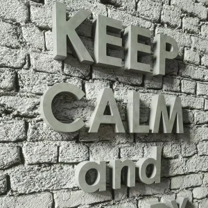Customizable Colorful Concrete Letter Wall Art for Office Decor