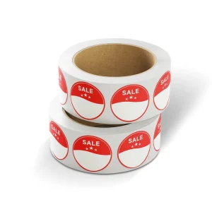 Customizable Colorful Sale Sticker Food Periodic Planning Sticker Sale Discount Label for Retail Store Clearance Promotion Deals