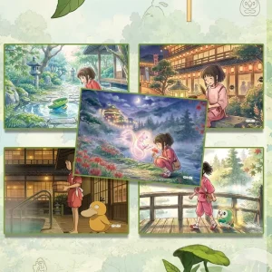 Customizable Full Color Printed Paper Pokemond Anime Aesthetic Artboard Blind Pack Ghibli Style Collectible Card