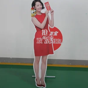 Customizable Human Size Advertising Stand Display Boards for Trade Shows & Retail Promotions