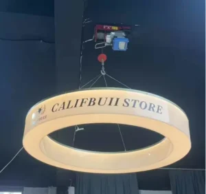 Customizable LED Storefront Logo Sign with Transformer-Powered Lighting