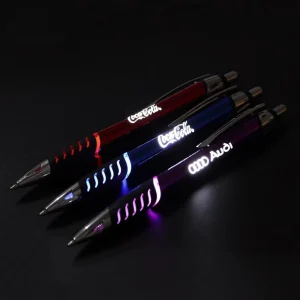Customizable Logo Ballpoint Multi Functional Promotion Pens Novelty 1.0mm Plastic Body Laser Engraving
