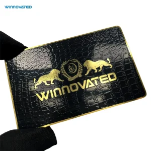 Customizable Metal Nfc Sublimation Cards Metal Business Card With Engraving