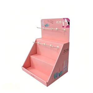 Customizable Paper Peg Hook Display Stand with Multi Hook POS Retail Shelf Quick Installation
