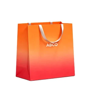 Customizable Recyclable Kraft Paper Bags with Gold Foil Stamping Elegant Pattern Design Luxury Gift Retail Packaging