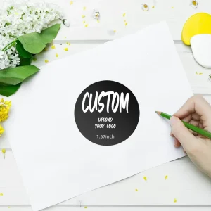 Customizable Self-Adhesive Paper Stickers for Logos QR Codes & Custom Designs-for Gifts