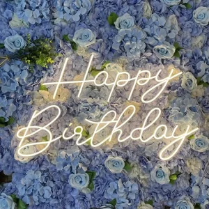 Customizable Size Light Source Font LED Acrylic Light Sign Happy Birthday Font Can Be Designed