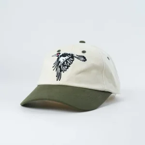 Customizable Two Tone Cotton Fabric 6-Panels Unstructured Dad Hat Adults Cap with Flat Embroidery Adjustable Sporty Design