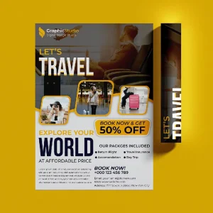 Customize A4 Size Promotional Advertising Flyers Leaflets Fliers Printing Services for Business