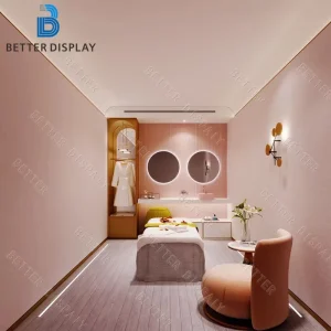 Customize Beauty Salon Interior Furniture Luxury Famous Brands Salon Spa Shop Interior Display Design