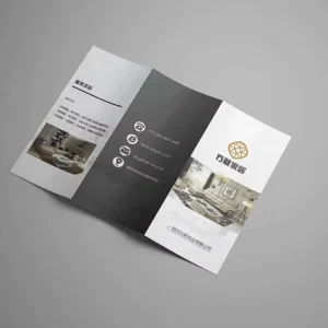 Customize Brochure Leaflet Printing A4 Three-fold Instruction Manuals A5 Posters Color Pages Folded Promotional Pages