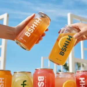 Customize Logos Easy Open PET Cans Plastic Bottle Cans Transparent PET Pop Cans