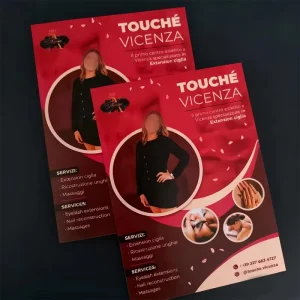 Customize Your Own Double Sided Promotional Flyer Design with Digital Printing on Coated Paper and Film Lamination