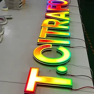 Customized 3D Illuminated Characters with Full-color RGB Dynamic Advertising Signs and Brand Image Sign Design Energy Saving