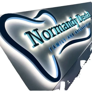 Customized 3D LED Channel Letters PVC Outdoor Store Signage with Illuminated Acrylic Logo