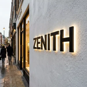 Customized 3D LED Frontlit Acrylic Signage Outdoor Waterproof Store Front Shop Luminous Logo Board