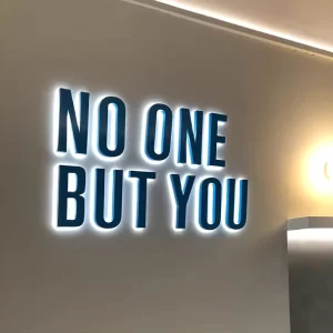 Customized 3D LED Metal Business Store Front Sign Office Decoration Outdoor Indoor Use Water Resistant Eco Friendly Multi-color