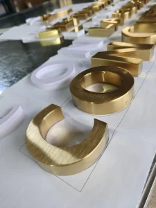 Customized 3d Logo Business Sign Electronic Signboard Brand Shop Company Restaurant Letters Stainless Steel Metal Logo 3d Sign
