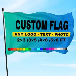 Customized 3x5ft 100D Polyester Advertising Banner, 150x90cm, National Flag Style