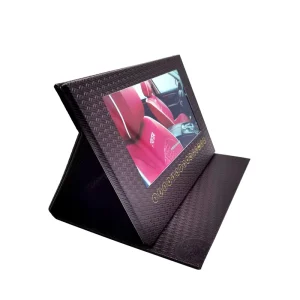 Customized 7 Inch Guest Hard Cover Video Book LCD Booklet Business Video Brochure Card