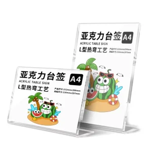 Customized Acrylic Greeting Card Stand Table Top Display Acrylic Display Stand