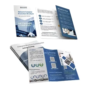 Customized Advertising Flyers Posters UV Printing 8 Color Double adhesive Coated Paper Customizable Two Three Fold Pages Printed