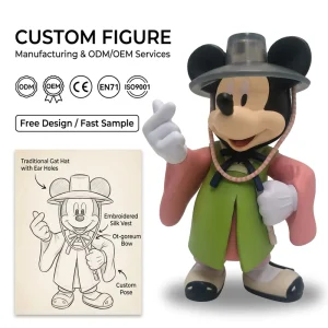 Customized Animal Mouse Anime Figure PVC Cartoon Characters Figurines PVC Custom Anime