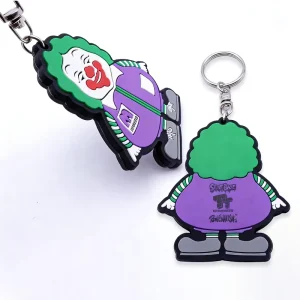 Customized Anime Rubber Key Chains Designer Keychain Luxury Figures Hardware Cartoon Character Pet Clown 3D 2D Soft Pvc Keychain