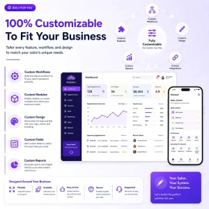 Customized Beauty Appointment Solution APP iOS Android Web Backend Multiple Languages Source Code Buyout