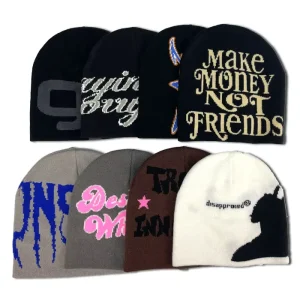 Customized Blank Multiple Color OEM Acrylic Luxury Premium Sublimation Unisex Adult Warm Thick Fleece Image Knitted