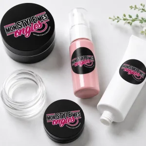 Customized Brand Logo Waterproof Label Series Plastic Bottle Vinyl Label Stickers for Cosmetics