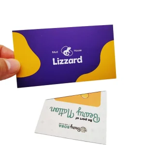 Customized Business Card Printing with High Quality Minimalist Design MC Paper Card and Coupon Printing