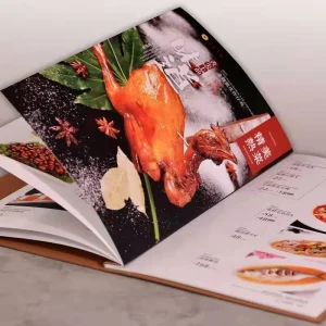 Customized Cafe and Restaurant Menu Leaflets Designs with CMYK Printing Custom Printing for Paper Menu Booklets Brochures