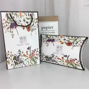 Customized Cardboard Scarf Gift Box Set with Empty Gift Bag/Handbag