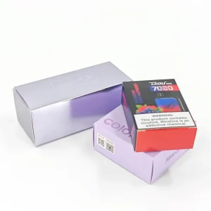 Customized Carton Color Card Print Sample Matte Pastel Lavender Fold Flat Tuck Swatch Box Design Studio Purple Light