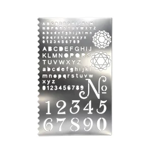 Customized Cartoon Pattern Stainless Steel Customized Metal Painting Template Suitable for Notepad Bookmarks